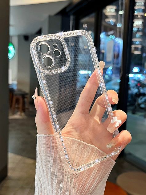 Bedazzled Phone Case, Sparkly Phone Cases, Bling Phone Cases, Girly Phone Cases, Diy Iphone Case, Pretty Iphone Cases, Pretty Phone Cases, Cover Iphone, Rhinestone Decor