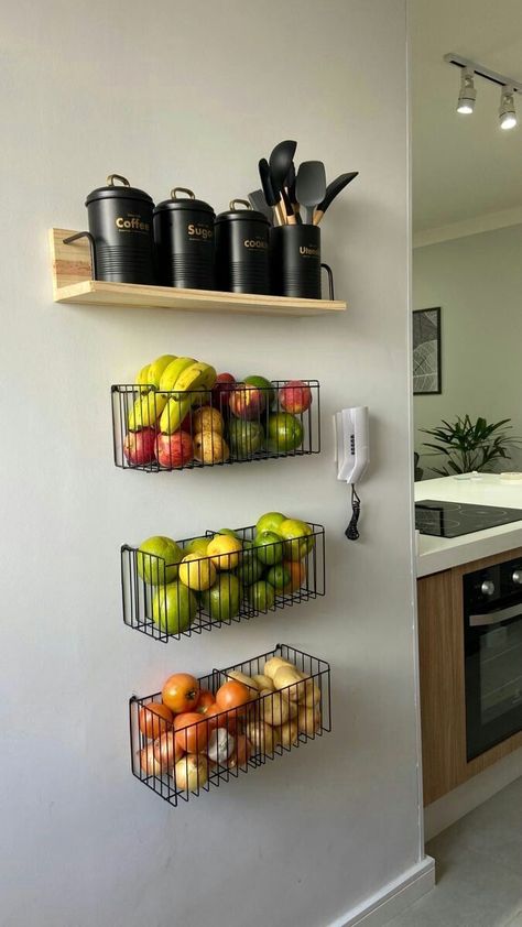 Kitchen Organization Ideas, Desain Pantry, Small Kitchen Organization, Studio Apartment Ideas, Small Bathroom Ideas On A Budget, Modern Kitchen Cabinets, Apartment Decor Inspiration, Decor Minimalist, Home Design Decor