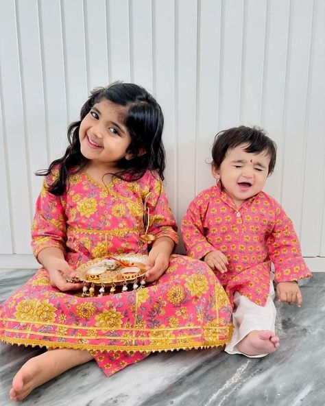 Get Rakhi ready with these vibrant colourful sets that are both elegant and comfortable for your little ones. 🩷❤️🧡💛💚🩵💙💜🩶🤍🤎 Cotton Sets for your little Prince and Princess. The sets are comfortable and versatile traditional Indian outfit. These sets are made is from lightweight and breathable cotton fabric, making it well-suited for various occasions, from casual gatherings to semi-formal events.These sets can be accessorized with traditional jewelry, and footwear to create a complete and st... Traditional Indian Outfits, Fabric Making, Cotton Set, Indian Outfit, Little Prince, Traditional Jewelry, Prince And Princess, Traditional Indian, Semi Formal