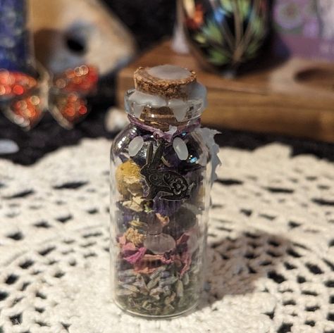 Ostara Jar, Imbolc Intentions, Witch Jars, Ostara Altar, Fill The Jar, Witches Jar, Follow Your Intuition, Rabbit Charm, Lemon Balm