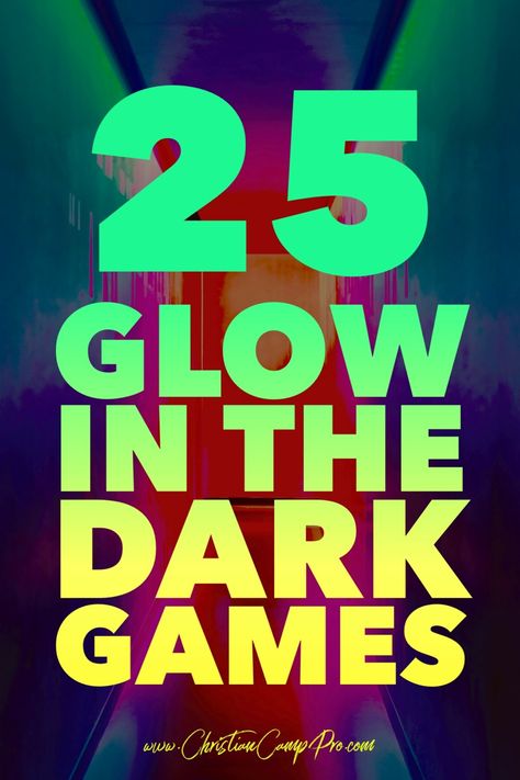 Glow Stick Games, Glow In The Dark Games, Glow Party Games, Games For Youth, Glow Theme Party, Glow Games, Camp Games, Glow In Dark Party, Glow Stick Party