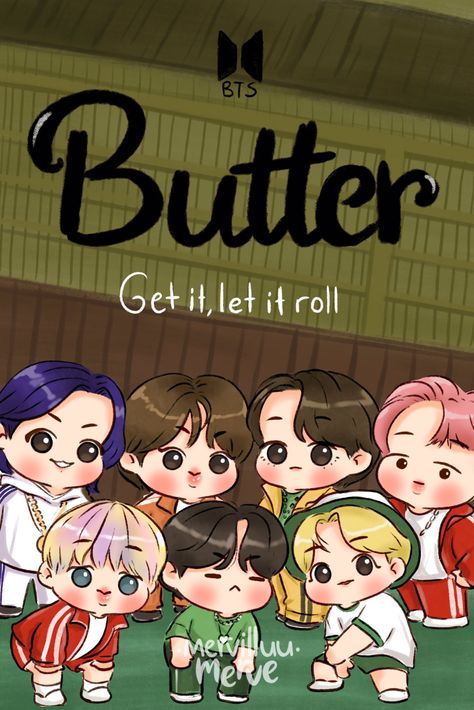 Bts Chibi Ot7, Let It Roll, Army Art, Bts Wallpaper Desktop, Bts Aesthetic Wallpaper For Phone, Butterfly Drawing, Bts Drawings, Kim Taehyung Wallpaper, Bts Group