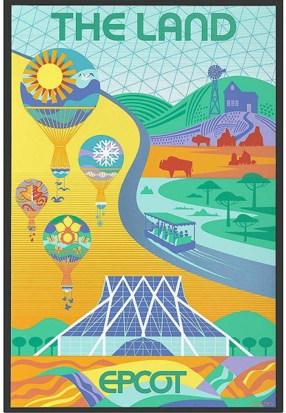 Disney Just Released 2 NEW Limited Edition EPCOT Posters | the disney food blog Vintage Disney Posters, Epcot Attractions, Disney Poster, Disney Parque, Epcot Center, Disney Attractions, Disney Imagineering, Retro Disney, Poster Display