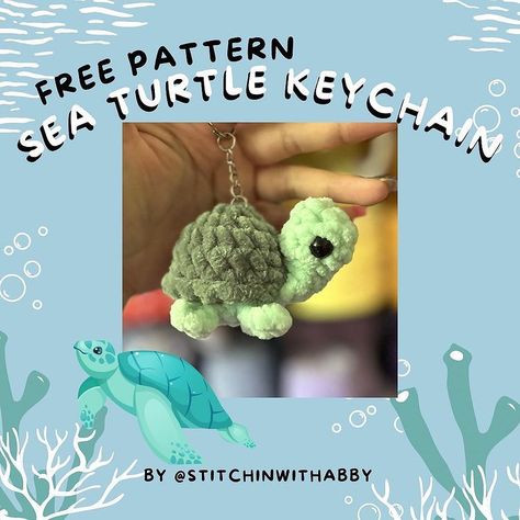 Sew Keychain, No Sew Patterns, Crochet Monkey Pattern, Lion Crochet, Crochet Turtle Pattern, Crochet Stuffies, Keychain Patterns, Crochet Keychains, Turtle Time