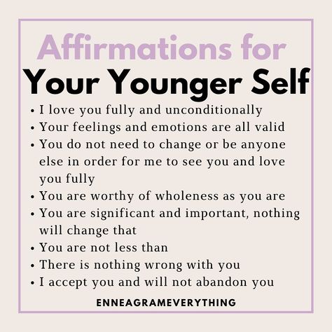 For EVERYONE: you can use these affirmations (or write your own) to compassionately address your younger self and the beliefs you developed as a young person. For PARENTS: you can use these affirmations with your children! Speak them frequently to your children and encourage them to develop and write their own affirmations. Rich Parents Affirmations, New Parent Affirmations, Parent Affirmations, Gender Affirmation, Lenient Parents Affirmations, Kid Affirmations Self Esteem, Parenting Affirmations, Positive Getting Pregnant Affirmations, Younger Self