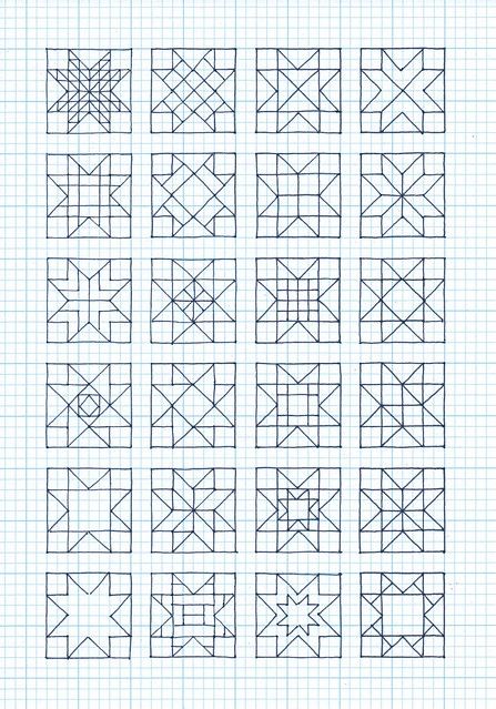 Firework Art, Graph Paper Designs, Painted Barn Quilts, Shirt Quilts, Patterns Printable, Graph Paper Drawings, Blackwork Patterns, Barn Quilt Designs, Quilts Patterns