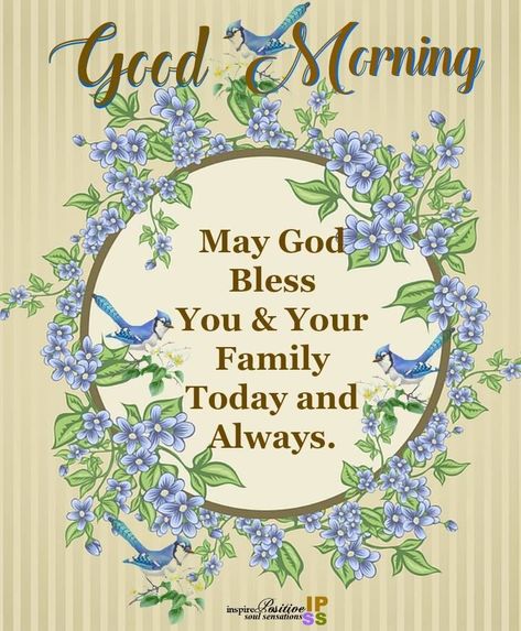 May God Bless You & Your Family Today And Always morning good morning good morning images morning nights days daily morning images Your Family Quotes, God Bless You Quotes, Good Morning God, Happy Day Quotes, Saturday Quotes, Good Morning Sweetheart Quotes, Good Morning Happy Sunday, Monday Humor, Good Morning Flowers Quotes