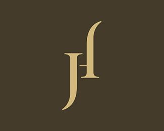 SOLD Logo design - JH monogram. Price $0.00 Jh Monogram, Jh Logo, Hs Logo, Architecture Business Cards, Personal Logo Design, H Monogram, Cattle Brands, Learning Logo, Wedding Logo Monogram