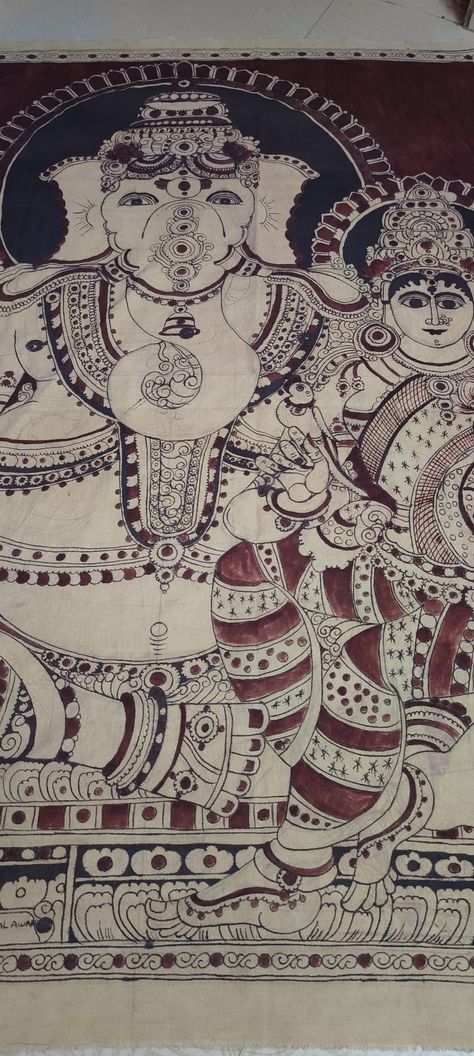 A vintage kalamkari art work Kalamkari Art, Art Work, Art