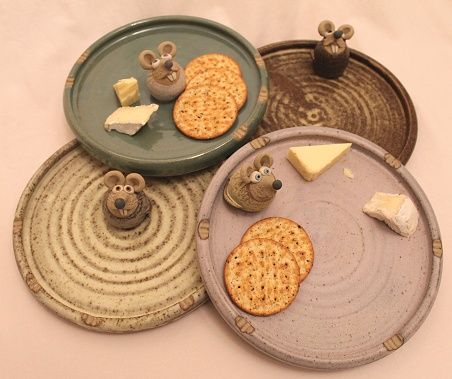 Cheese Plate | hand-made pottery from Muggins Pottery in Leicestershire - wedding gifts, birthday presents, christening presents and anniversary gifts. Pottery Cheese Plate, Pottery Cheese Board, Ceramic Cheese Plate, Coil Pots Ideas, Kitchen Pottery, Pottery Unique, Pottery Kitchen, Cheese Course, Coil Pottery