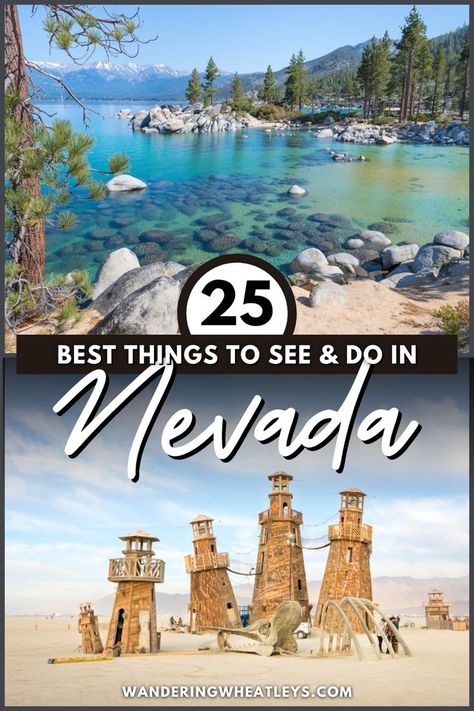 Planning a Nevada vacation? Discover the 25 best things to do in Nevada including top attractions in Nevada like the Hoover Dam, top outdoor adventures and more! I what to do in Nevada I places to go in Nevada I Las Vegas attractions I USA travel I Nevada attractions I Nevada parks I activities in Nevada I things to do in Las Vegas I museums in Nevada I hiking in Nevada I state parks in Nevada I day trips in Nevada I Nevada road trip I adventures in Nevada I road trips in Nevada I #Nevada #USA Las Vegas Attractions, Vegas Attractions, Great Basin National Park, Nevada Travel, Nevada State, Hoover Dam, Reno Nevada, Glitz And Glamour, Us Road Trip