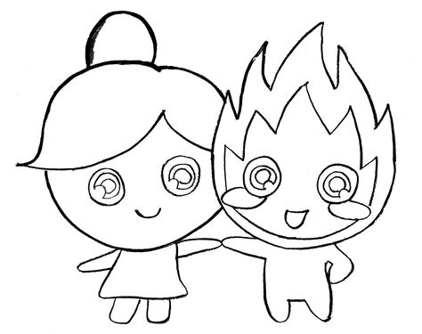 FireBoy and WaterGirl dibujos para colorear - Chico de Fuego y Niña de Agua Fireboy And Watergirl Tattoo, Fireboy And Watergirl, Volleyball Designs, Volleyball, Tattoo Ideas, Mario Characters, Tattoos, Water, Anime