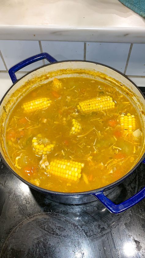 Jamaican Pumpkin Beef Soup, Jamaica Chicken Soup, Jamaican Soup Chicken, Caribbean Chicken Soup Recipes, Chicken Soup Jamaican, Pumpkin Soup Jamaican, Jamaican Corn Soup, Jamaican Soup Dumplings, Jamaican Chicken Soup Recipe