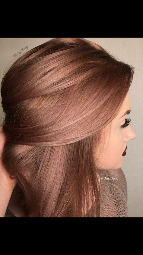 Rose brown Gold Hair Colors, Hair Color Rose Gold, Guy Tang, Rose Gold Hair, Hair Color And Cut, Hair Inspiration Color, Gold Hair, Great Hair, Popsugar