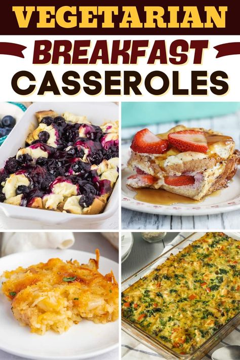 Vegetarian Brunch Casserole, Easy Vegetarian Casseroles, Veggie Breakfast Casserole, Sweet Potato Breakfast Casserole, Casseroles Easy, Brunch Egg Dishes, Hash Brown Breakfast Casserole, Vegetarian Casserole Recipes, Meatless Breakfast