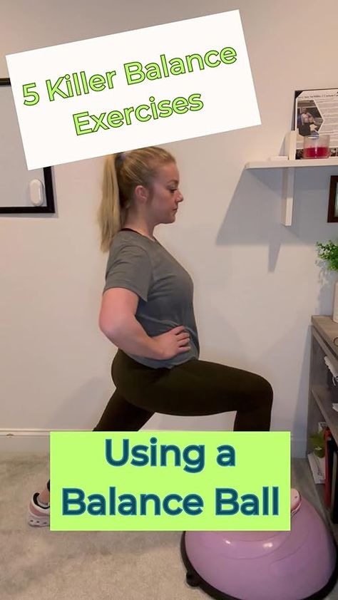 Check out this video Half Ball Balance Trainer from Amy McMillin Half Ball Balance Trainer Exercises, Balance Ball Exercises, Bosu Ball Workout, Ball Workout, Balance Trainer, Bosu Ball, Balance Ball, Stability Ball, Balance Exercises