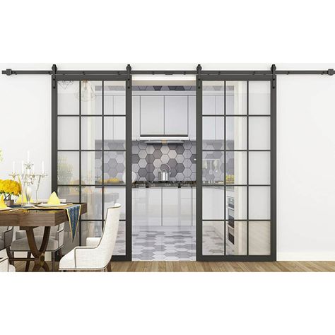 This Doors item by TopHomeImprovement has 816 favorites from Etsy shoppers. Ships from Mira Loma, CA. Listed on Jan 28, 2023 Panel Barn Door, Studio In Casa, Glass Barn Doors Interior, Interior Barn Door Hardware, Contemporary Barn, Carriage Doors, Glass Barn Doors, French Doors Patio, Glass Doors Interior