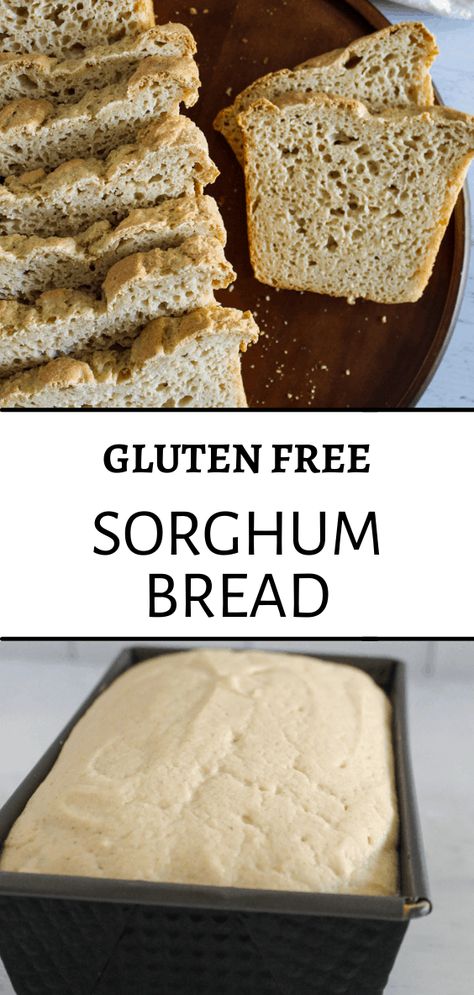 Sorghum Bread Recipe, Sorghum Bread, Easy Gluten Free Bread Recipe, Easy Gluten Free Bread, Gluten Free Bread Recipe Easy, Sorghum Recipes, Gluten Free Sandwich, Gluten Free Bread Recipe, Nightshade Free Recipes