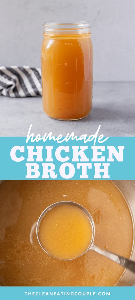 Chicken Broth From Scratch, Chicken Broth Slow Cooker, Slow Cooker Chicken Broth Recipes, Easy Chicken Broth, Chicken Broth Recipes Crockpot, Crock Pot Chicken Broth, Homemade Chicken Broth Soup, Chicken Bone Broth Recipes, Easy Chicken Broth Recipes