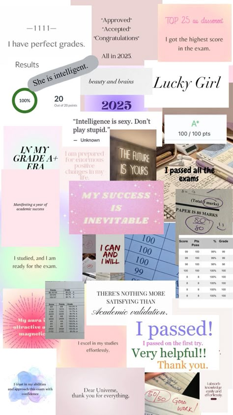 Vision board for passe exams Real Estate Exam Passed, Exam Cleared Vision Board, 1st Rank In Exam Vision Board, Passing Ap Exams, Exams Vision Board, Exam Vision Board, Passed Exam, Version Board, Nursing School Inspiration