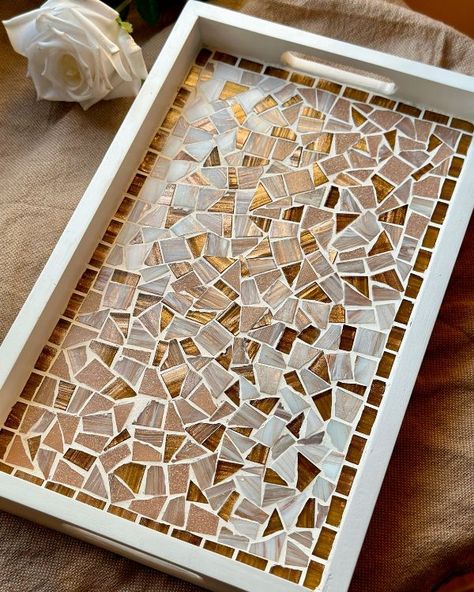 Glass mosaic tiles