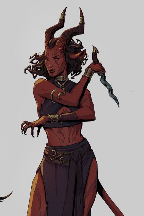 Tiefling Female, The Archangels, Fire Magic, Ange Demon, Dungeons And Dragons Characters, Dnd Art, Fantasy Inspiration, Character Creation, Dnd Characters