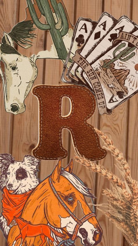 #Country #LetterR #R #Horses #Cowboy #Cowgirl Cowboy Wallpaper Country, Barrel Racing Wallpaper, Wallpaper Country, Western Wall Art, World Wallpaper, Racing Art, Horse Tips, Western Wall, Barn Ideas