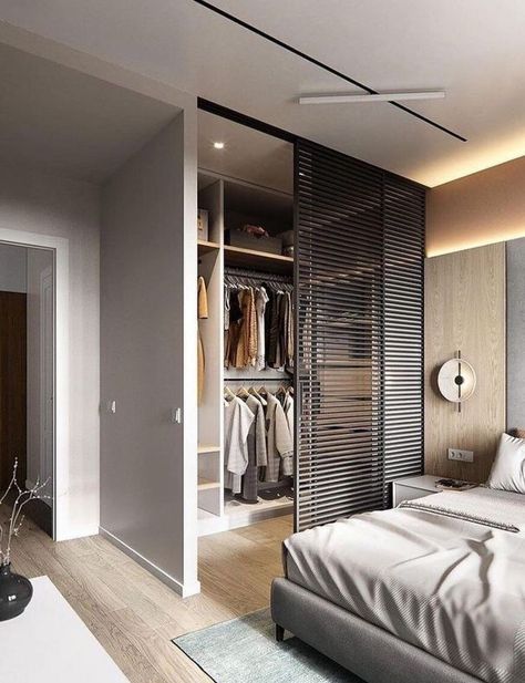 Vstupná Hala, Bedroom Design Diy, Bed In Closet Aesthetic, Desain Pantry, Closet Bed, Bed In Closet Ideas, Closet Aesthetic, Tiny Bedrooms, Luxury Closets Design