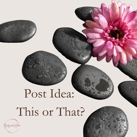 One idea for an engaging post is This or That? Massage Post Ideas, Aromatouch Technique, Massage Marketing, Facebook Engagement Posts, Spa Marketing, Massage Business, Engagement Posts, Facebook Engagement, Content Calendar