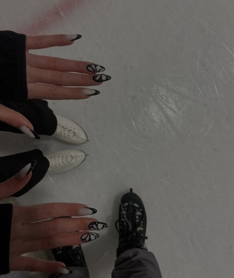 #figureskating #figureskater #iceskating #winter #winteroutfit #wintersport #skating #aesthetic #pinterest #nail #nails #aesthetic #nailart #butterflynails #butterfly #acrylic #acrylicnaildesigns #2024 #visionboard #inspo #idea #nailidea Figure Skating Nails, Ice Skating Nails, Figure Skating Aesthetic, Skating Aesthetic, Nails Aesthetic, Winter Sport, Aesthetic Pinterest, Figure Skater, Ice Skating