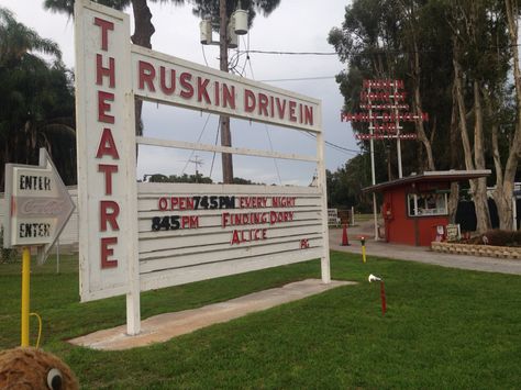 Swampy's #Florida live at, one of the last drive-ins in Florida, the Ruskin Drive-In. Ruskin Florida, Johnson Family, Old Florida, Drive In, Family History, Day Trips, Tampa, Places To Go, Road Trip