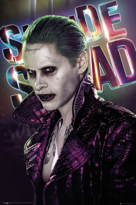 Joker E Harley Quinn, Dc Comics Poster, Joker Y Harley Quinn, Jared Leto Joker, Leto Joker, Der Joker, Joker Poster, Univers Dc, Leyte