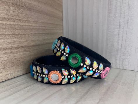 Bohemian style multicolored mirror work silk thread bangles Mirror Bangles, Fabric Bangles, Silk Thread Bangles Design, Silk Bangles, Thread Bangles Design, Silk Thread Bangles, Thread Bangles, Bangles Design, Fabric Flowers Diy