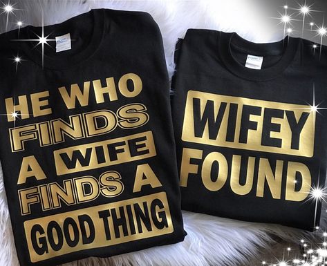 Double Date Shirts, Couple Shirts Relationships, Husband Wife Shirts, Matching Couples Shirts, Couples Matching Outfits Swag, Anniversary Shirts, Wife Shirts, Couple Shirt Design, Cute Couple Shirts