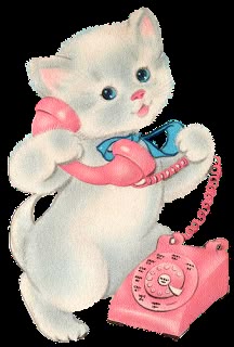 ImagiMeri's: Spring has EXPLODED here! and Happy St. Patrick's Day Happy Tuesday Pictures, Kitsch Art, Ragdoll Kitten, On The Phone, Vintage Kitsch, Cat Cards, Lucky Cat, Creepy Cute, Vintage Cat