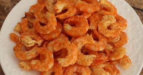 Boriville: How to make Dried Shrimp Fast with a Dehydrator Recipe Dehydrated Shrimp, Dehydrated Fish, Dried Shrimp, Large Shrimp, Dehydrator Recipes, How To Cook Shrimp, Shrimp Recipes, Fish And Seafood, Pickles