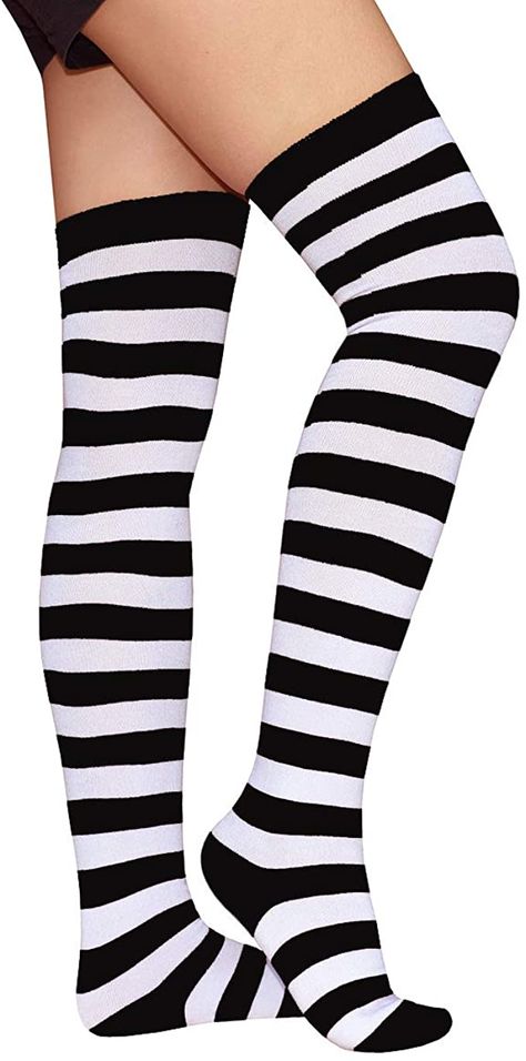 Stripes Clothing, Hi Low Skirts, Striped Stockings, Alice Madness Returns, Knee High Stockings, Alice Madness, Stockings Legs, Over The Knee Socks, Fishnet Stockings