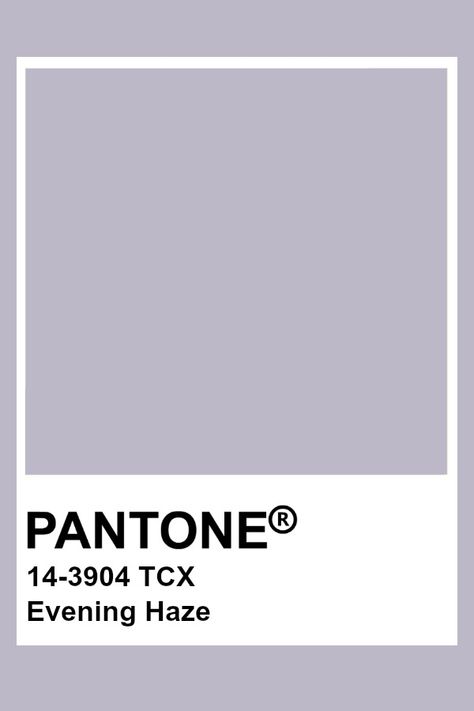 Pantone Evening Haze Purple Pantone Aesthetic, Pantone Purple Aesthetic, Dusty Lilac Color Palette, Light Purple Pantone, Pantone Colors Purple, Pantone Aesthetic Color Palettes, Lilac Pantone, Lilac Color Palette, Lilac Palette