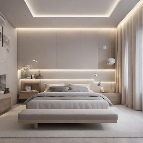 Accent Walls In Bedroom, Fountain Park, Fall Ceiling, Interior Balcony, Small Bedroom Layout, False Ceiling Bedroom, Lounge Bedroom, Luxury Room Bedroom, Accent Wall Bedroom