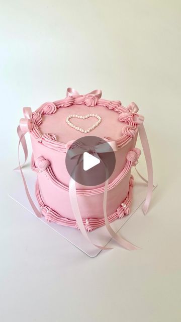 Theresa Manokhoune on Instagram: "She Cute.  . . . . Is that song naughty 🫣 . . . . #coquette #bowcakes #bows #pinkcakes #monochrome #monochromecake #coronabaker #locbaker #pinky #desserts #desserttable #dessert #cakedecorating #vintagecake #viralcakes #fyp #explore #foodporn #foodphotography #caketutorial #trendingcakes #cakes #eventdesign #cakeinspo" Bow Cake Pops, Coquette Cake, Ribbon Bow Tutorial, Cake Design Tutorial, Bow Making Tutorials, Bow Cake, Fancy Ribbon, Ribbon Cake, Bow Cakes