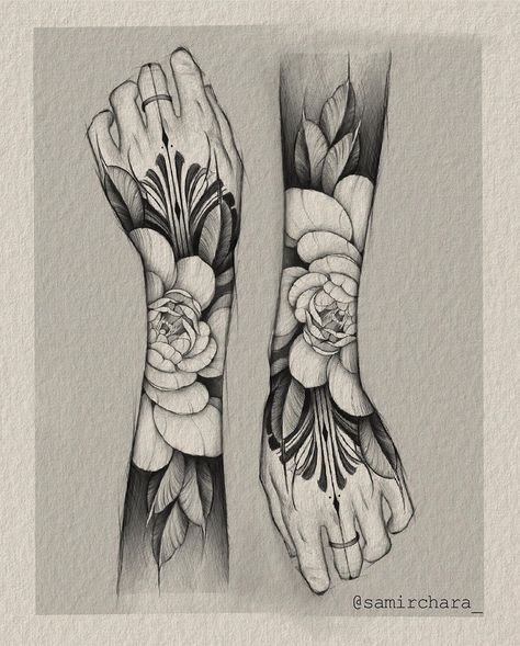 Tattoo Peony, Instagram Concept, Tattoo Zeichnungen, Muster Tattoos, Arm Tattoos, Dream Tattoos, Art Tattoos, Flower Tattoo Designs, Dope Tattoos