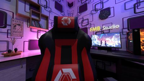 Blender 2.9 Cycles Render Room Background For Editing, Gaming Room Background, Background Gaming, Anime Sweet Couple, Pc Room, Thumbnails Youtube Background, Spiderman Comic Art, Thumbnail Background, Office Interior Design Modern