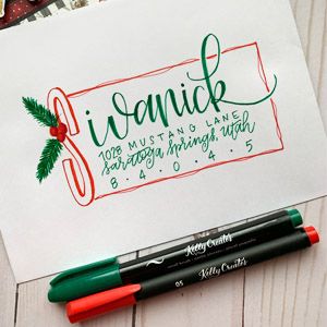 Creative Ways To Address Christmas Cards, Fun Ways To Address Envelopes, Hand Addressed Christmas Envelopes, Christmas Envelope Art Easy, Letter Aesthetic Envelope, Christmas Envelope Ideas, Tangled Letters, Christmas Envelope Design, Fancy Doodles