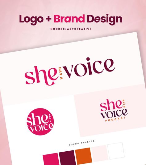 Podcast Logo Design Inspiration, Podcast Logo Ideas, Podcast Logos, Kingdom Minded, Brand Design Inspiration, Podcast Logo, Also Me, Graphic Work, Inspiration For Women