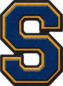 Presentation Alphabets: Royal Blue & Gold Varsity Letter S Ace Of Spades Tattoo, Abstract Artwork Painting, Varsity Letters, The Letter S, Youtube Banner Design, University Of South Florida, School Scrapbook, Best Photo Background, Forest Color