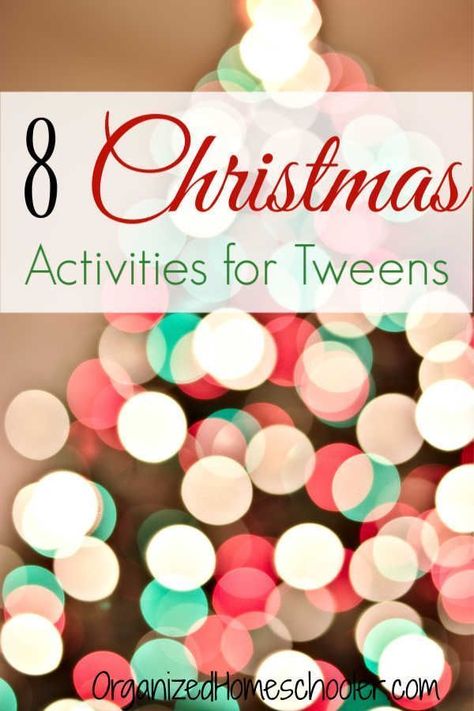 These Christmas Activities for Tweens are the perfect way to create family time leading up to Christmas. We do one Advent activity every day of December while we wait for Christmas. #Christmas #Advent #tweens Christmas Games For Teens, Christmas Advent Activities, Teen Christmas Party, Winter Homeschool, Christmas Month, Advent Ideas, Christmas Party Activities, Advent Calendar Activities, School Christmas Party