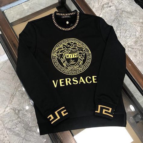 Gucci Tracksuit For Men, Versace T Shirt Men, Versace Men Cologne, Versace Tracksuit, Versace Sweater, Versace T Shirt, Men Tracksuit, All Black Fashion, Dressy Casual Outfits