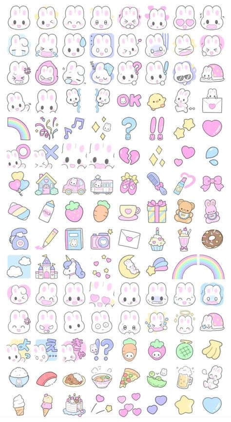 Free Printable Planner Stickers Kawaii, Cute Aesthetic Stickers, Sticker Design Inspiration, Free Printable Planner Stickers, Cute Easy Doodles, Book Crafts Diy, صفحات التلوين, Pola Kartu, Scrapbook Stickers Printable