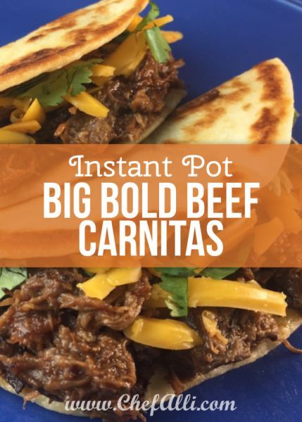 Instant Pot Big Bold Beef Carnitas Beef Carnitas, Eat Beef, Small Appliance, Made A Mistake, Pressure Cooking, Cooking Meat, Counter Top, Weeknight Meals, Our House