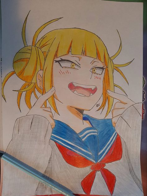 toga Toga Drawing, Toga Himiko Manga, Doodles Easy, Toga Himiko, Kid Core, Anime Sketch, Homework, My Hero Academia, Animal Crossing